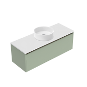 1200 Sahara Luxe Wall Hung Single Basin Vanity (2 Drawer) - Specify Colour & Slap Top & Cabinet Styl