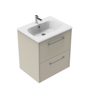 600 Sahara Wall Hung Vanity (2 Drawer) - Specify Colour & Basin & Cabinet Style