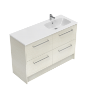 900 Sahara Floor Standing Right Hand Offset Basin Vanity (2 Drawer) - Specify Colour & Basin & Cabin