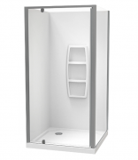 SIERRA 1000X1000 2 SIDED SIDE MOULDED SATIN - CORNER WASTE