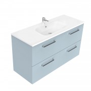 1200 Harrow Wall Hung Single Basin Vanity (4 Drawer) - Specify Colour & Basin