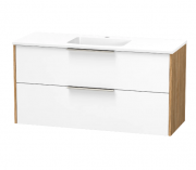 NIKAU GROVE 1200 DOUBLE DRAWER WALL ULTRA GLOSS WHITE/COLOUR