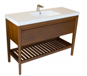 1200 Liberty Floor Standing Washstand with Slatted Shelf - Specify Colour & Basin