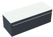 1200 Arc Wall Hung Left Hand Offset Basin Vanity - Specify Colour & Select Slab Top