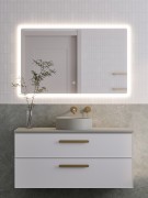 SOLACE LED TOUCH BUTTON DEMISTER MIRROR - RECTANGLE - 1200X750MM