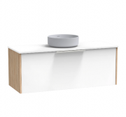 NIKAU PRO 1200 SINGLE DRAWER ULTRA GLOSS WHITE/COLOUR WHITE