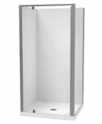 SIERRA 1000X900 2 SIDED 1000 DOOR FLAT SATIN - CENTRE WASTE