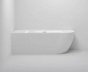 ARC ACRYLIC CORNER BATH - LH - 1500X750X590 - GLOSS WHITE