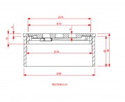 ALLPROOF 80MM SQUARE CHROME GRATE