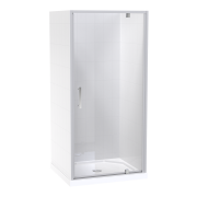 MILLENNIUM 1000X900 3 SIDED TILE 900 DOOR SATIN - CENTRE WASTE