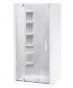 MILLENNIUM 900X1000 3 SIDED 1000 DOOR - LEFT HAND CORNER MOULDED WHITE