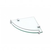 HEIRLOOM CORNER GLASS SHELF -SINGLE, SQUARE BRACKET