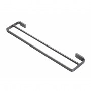 HEIRLOOM PODIUM DBL TOWEL RAIL 600MM GUNMETAL