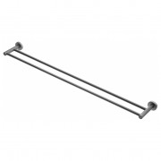 AURA TOWEL RAIL DBL 800MM GUNMETAL