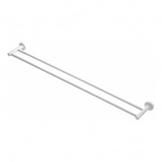 AURA TOWEL RAIL DBL 800M MATT WHITE