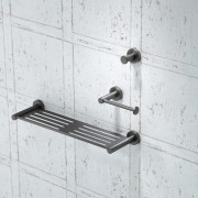 AURA TOILET ROLL HOLDER GUNMETAL