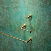 AURA TOILET ROLL HOLDER B/BRASS