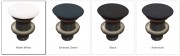 Toni Vessel Basin Clicker waste - Specify Colour