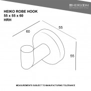 HEIKO ROBE HOOK HRH