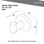 HEIKO ROBE HOOK HRH