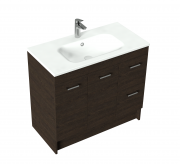 900 Qube Floor Standing Vanity - Specify Colour & Basin