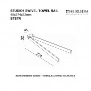 Studio 1 Swivel Towel Rail