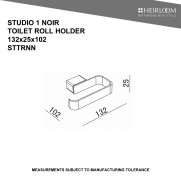 STUDIO 1 NOIR TOILET ROLL HOLDER