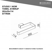 STUDIO 1 NOIR TOWEL STIRRUP
