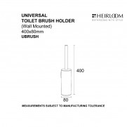 UNIVERSAL WALL TOILET BRUSH HOLDER