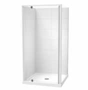 SIERRA 1000X1000 2 SIDED- TILED WALL - WHITE - CENTRE WASTE