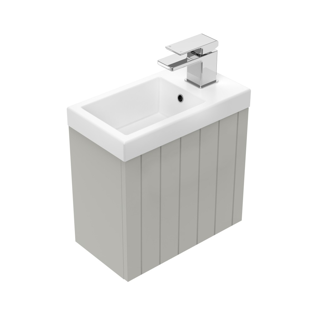 550 Porscha Wall Hung Left Hand Hinge Vanity (1 Door Push to Open) - Specify Colour & Door Front & B