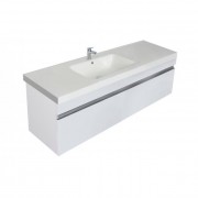 1200 Brookfield Slim Wall Hung Single Basin Vanity (2 Drawer) - Specify Colour