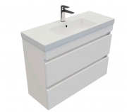 900 Brookfield Slim Wall Hung Vanity (2 Drawer) - Specify Colour