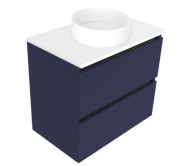 750 Oxley Luxe Wall Hung Vanity (2 Drawer) - Specify Colour & Slab Top