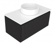 900 Porscha Luxe Wall Hung Vanity (1 Drawer) - Specify Colour & Drawer Front & Slab Top