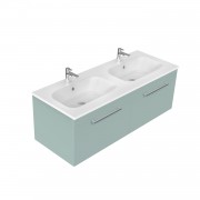 1200 Harrow Wall Hung Double Basin Vanity (2 Drawer) - Specify Colour & Basin