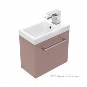 400 Harrow Wall Hung Left Hand Hinge Vanity (1 Door) - Specify Colour & Basin