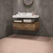 Beton Still Rosy Blush Hex Mosaic 316 x 316