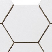 Superwhite Hexagonal Matt Mosaics 308 X 265