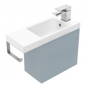 550 Oxley Wall Hung Left Hand Hinge Vanity (1 Door Push to Open) - Specify Colour & Basin & Toilet R