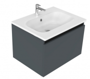 600 Oxley Wall Hung Vanity (1 Drawer) - Specify Colour & Basin
