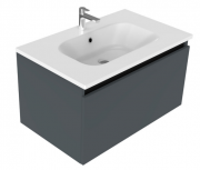 750 Oxley Wall Hung Vanity (1 Drawer) - Specify Colour & Basin