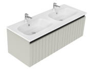1200 Porscha Wall Hung Double Basin Vanity (2 Drawer) - Specify Colour & Drawer Front & Basin