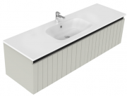 1500 Porscha Wall Hung Single Basin Vanity (2 Drawer) - Specify Colour & Drawer Front & Basin