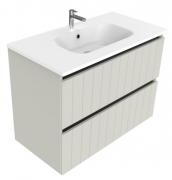 900 Porscha Wall Hung Vanity (2 Drawer) - Specify Colour & Drawer Front & Basin