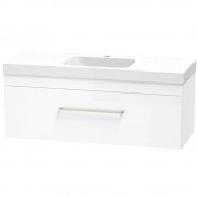 CASHMERE BOLERO 1200 SINGLE DRAWER ULTRA GLOSS WHITE