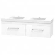 CASHMERE BOLERO 1500 DB SINGLE DRAWER ULTRA GLOSS WHITE