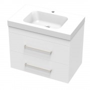 CASHMERE BOLERO 750 DOUBLE DRAWER WALL WHITE MELAMINE