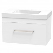 CASHMERE BOLERO 750 SINGLE DRAWER WHITE MELAMINE