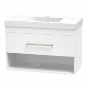 CASHMERE BOLERO 900 DRAWER OPEN WHITE MELAMINE